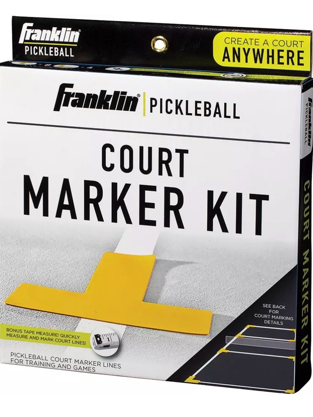 Franklin Pickleball Court Marker Kit - Yellow